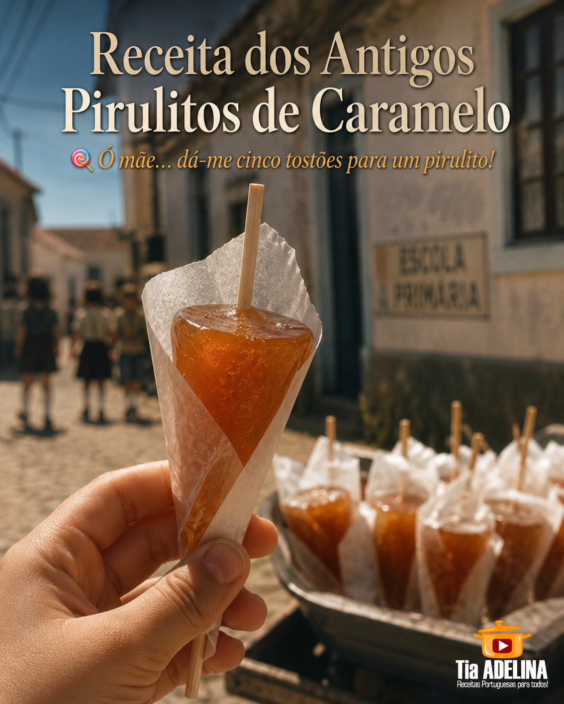 Receita dos Antigos Pirulitos de Caramelo