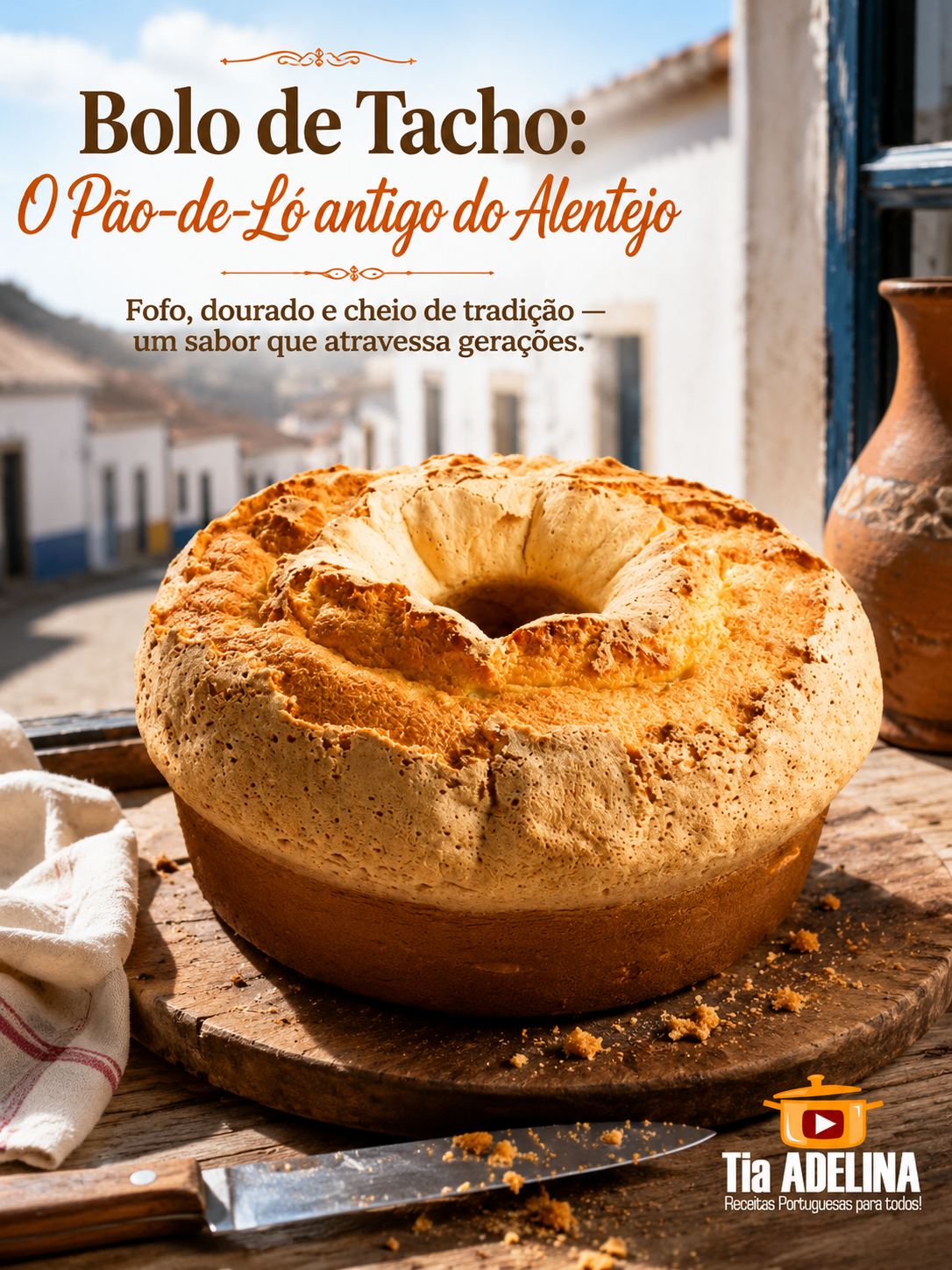 Bolo de Tacho: O Pão-de-Ló antigo do Alentejo