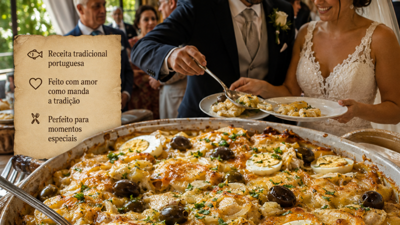 Bacalhau dos Casamentos: Cremoso, dourado e cheio de sabor