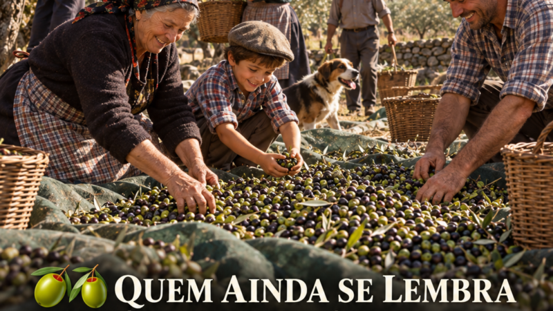 A apanha da Azeitona. Quando o olival juntava uma família inteira