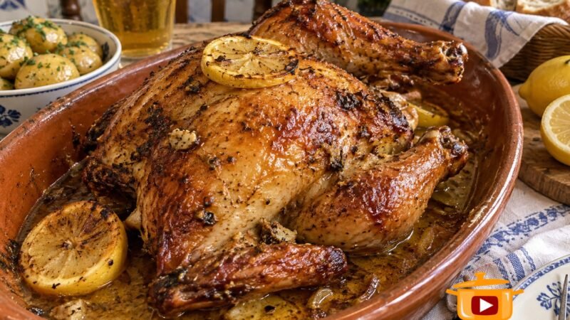 Frango no Forno com Cerveja e Limão