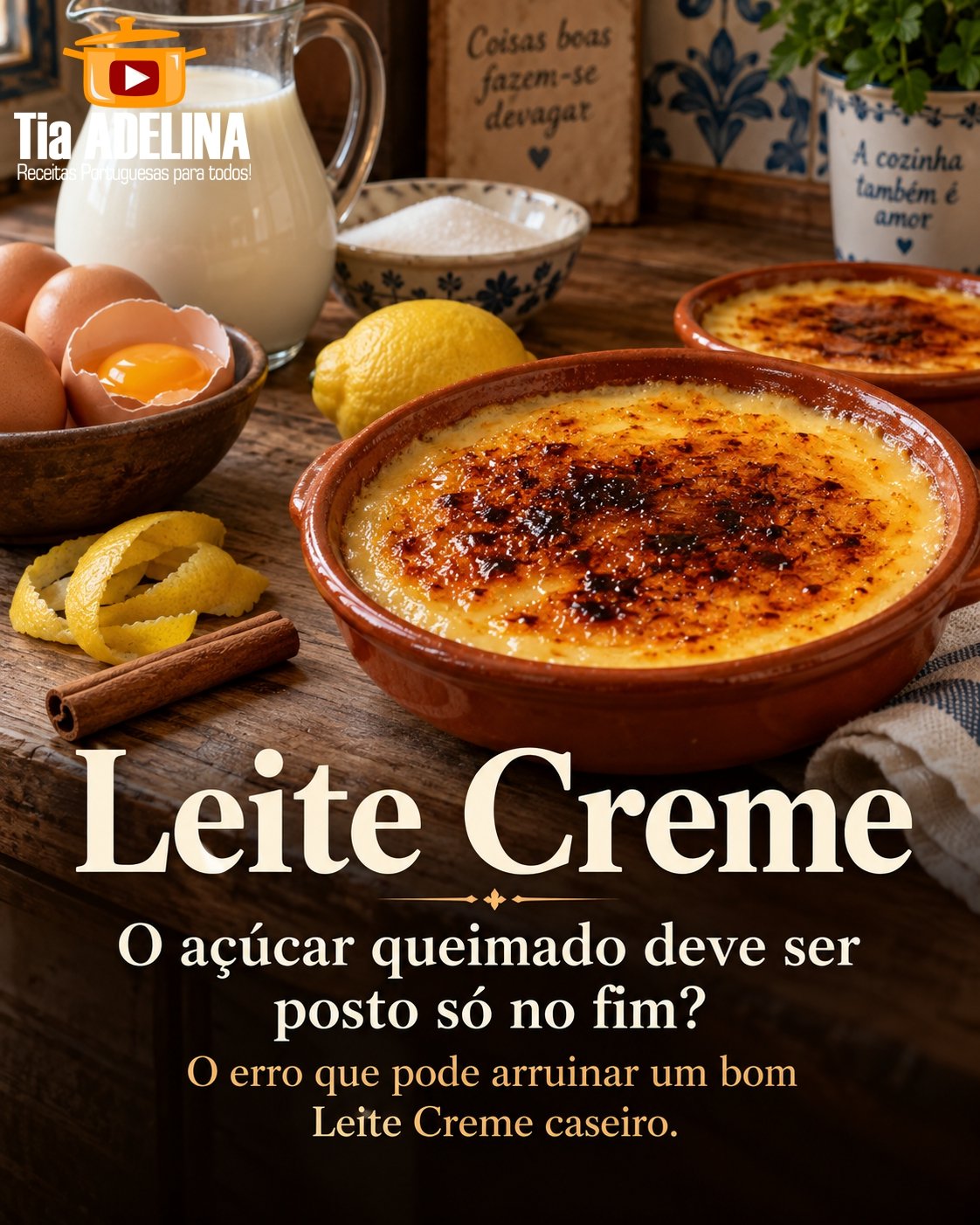 LEITE CREME. A SOBREMESA ANTIGA QUE NUNCA SAI DE MODA