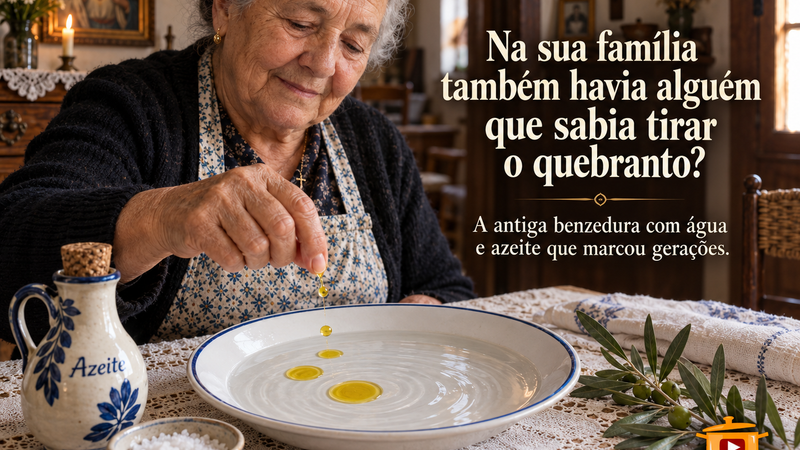 Na sua família também havia alguém que sabia “tirar o quebranto” com água e azeite?