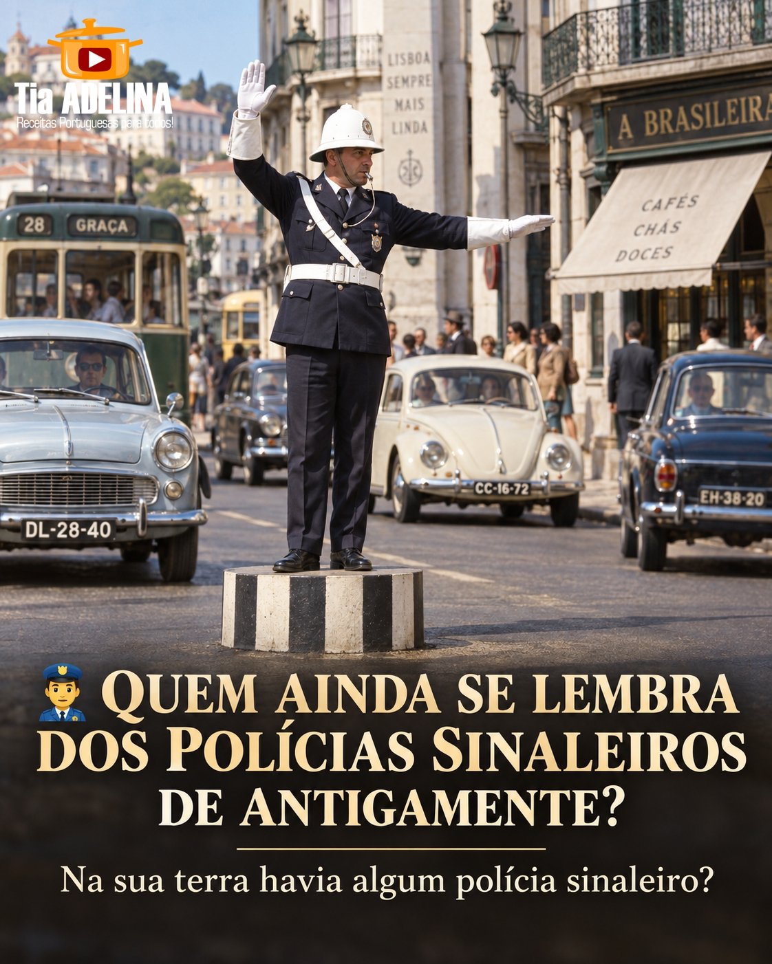 O Polícia Sinaleiro. Quando o trânsito obedecia a um homem no meio da rua