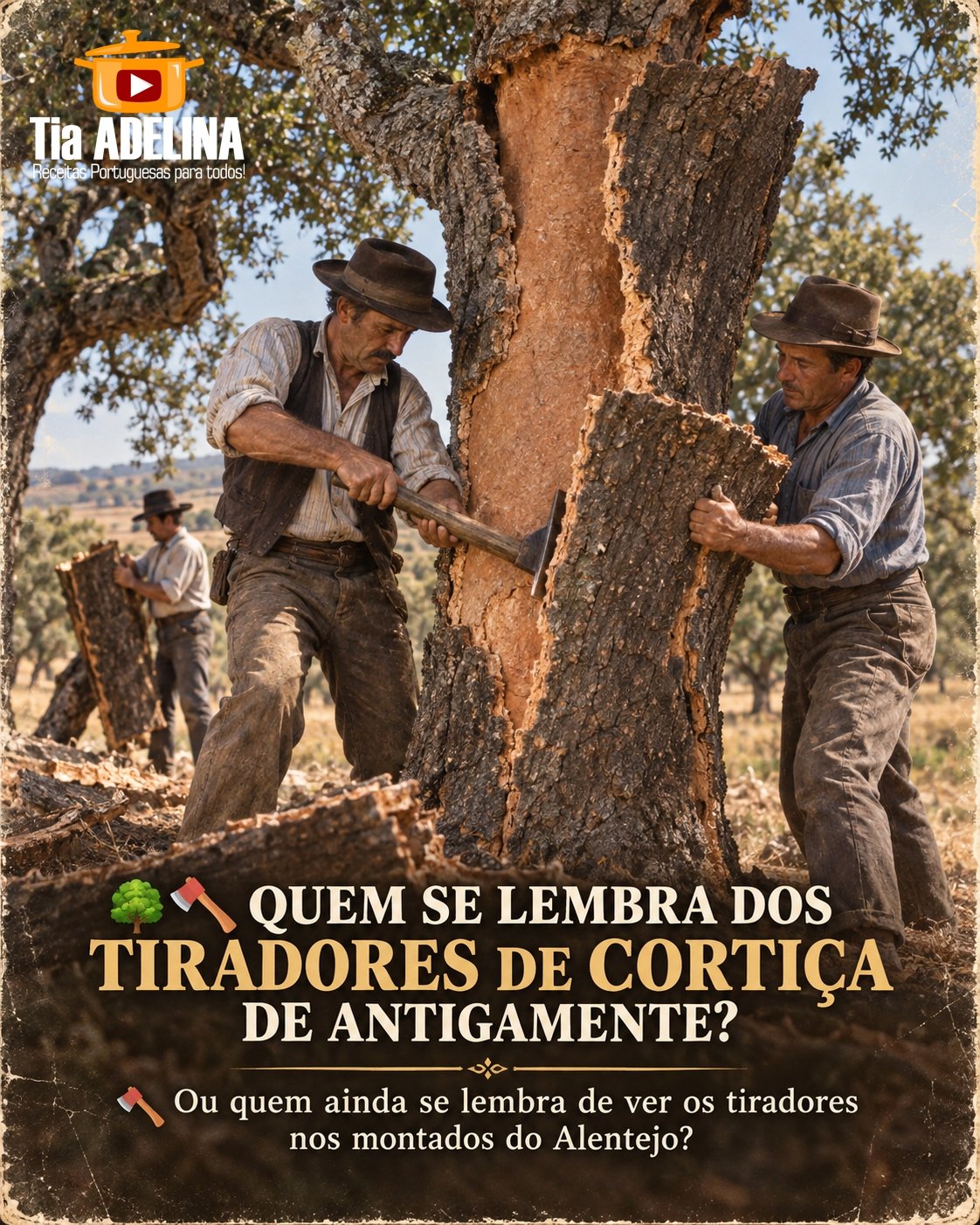 QUEM SE LEMBRA DOS TIRADORES DE CORTIÇA DE ANTIGAMENTE?