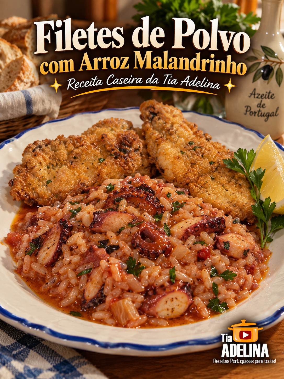 Filetes de Polvo com Arroz Malandrinho
