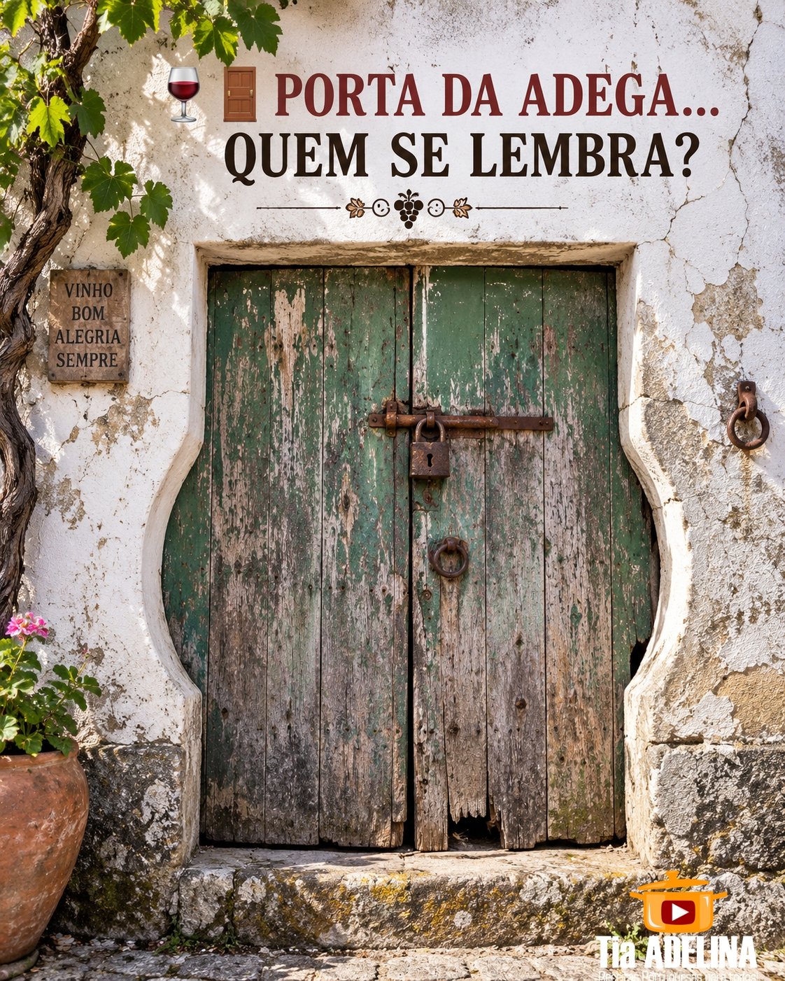 Porta da adega… quem se lembra?