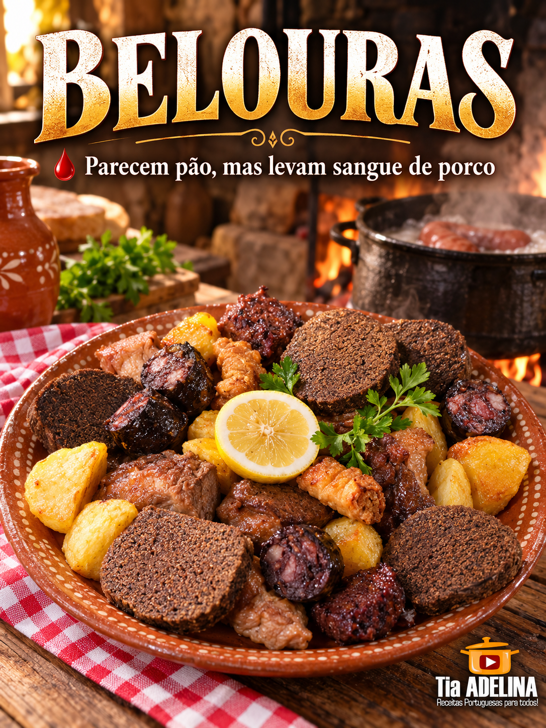 Belouras. Parecem pão, mas levam sangue de porco