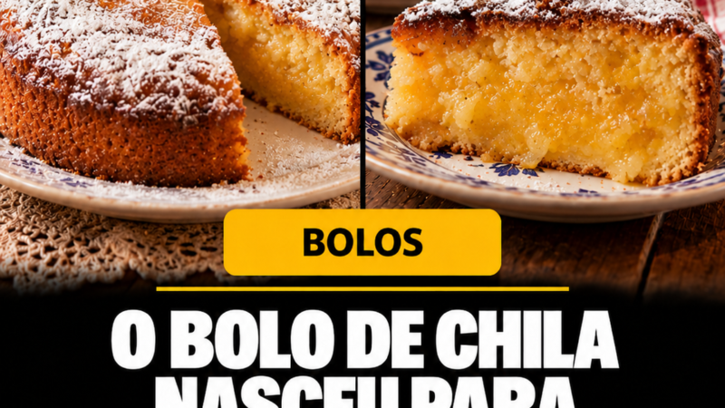 BOLO DE CHILA – Uma forma deliciosa de aproveitar esse doce tradicional.