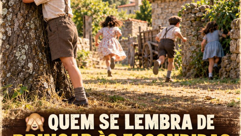 QUEM SE LEMBRA DE BRINCAR ÀS ESCONDIDAS ATÉ ANOITECER?