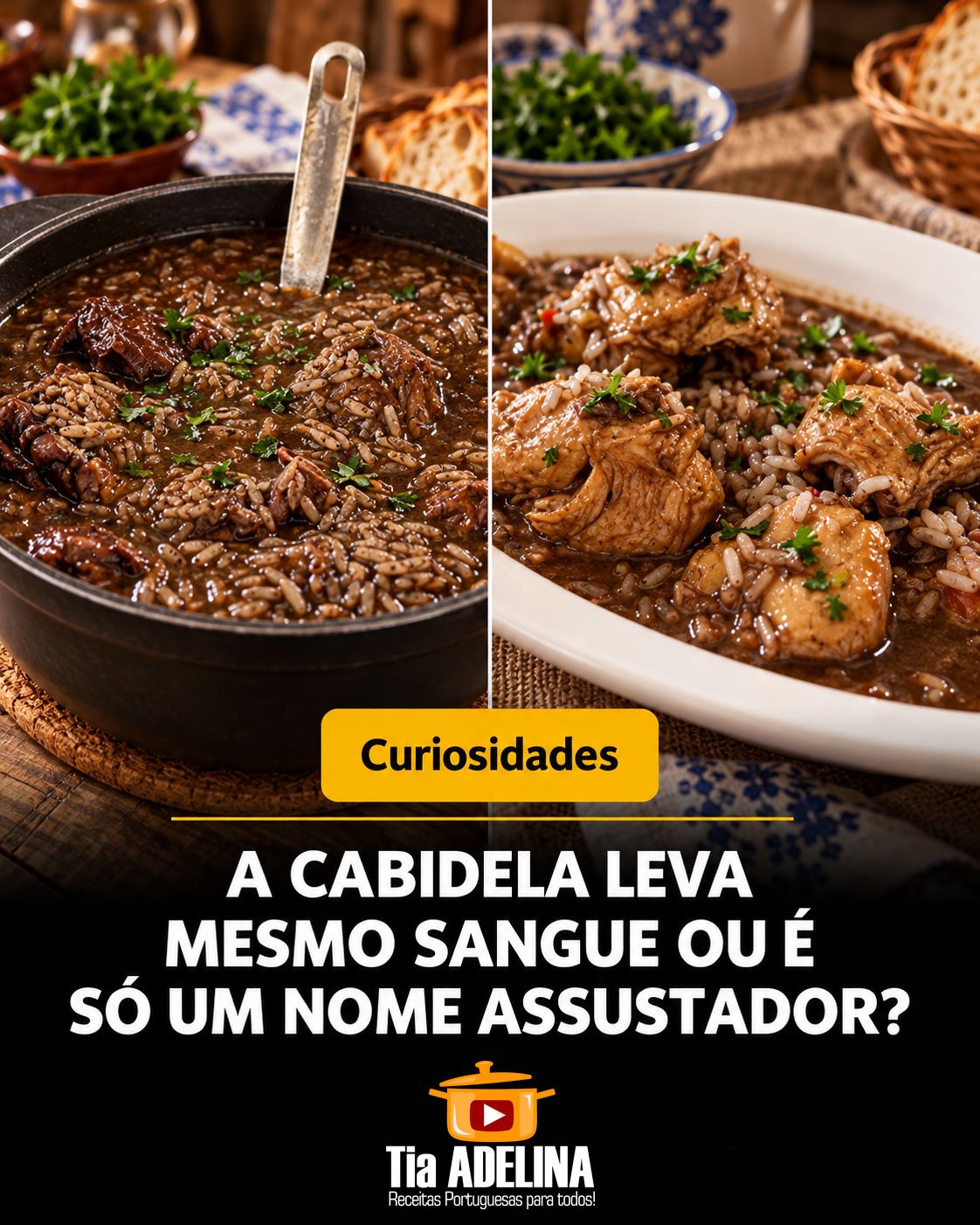 Cabidela. Leva mesmo sangue ou é só um nome assustador?
