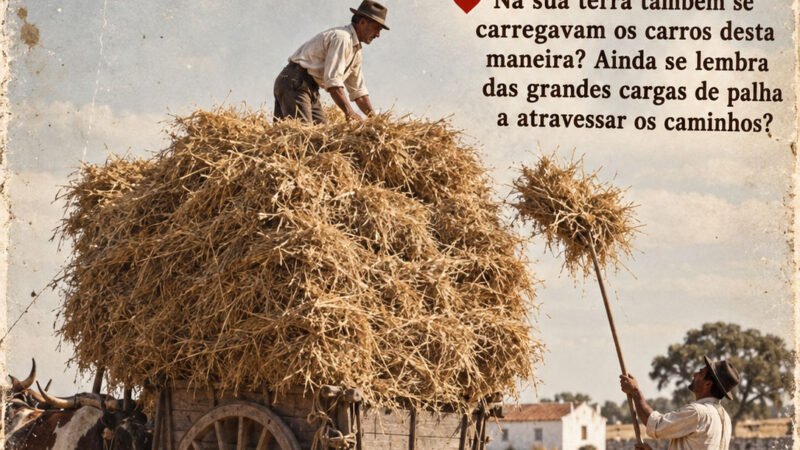 QUEM SE LEMBRA DE VER CARREGAR AS CARROÇAS ASSIM NO ALENTEJO?