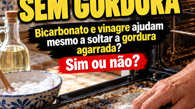 DICA DO DIA – O TRUQUE PARA LIMPAR A GORDURA AGARRADA AO FORNO!