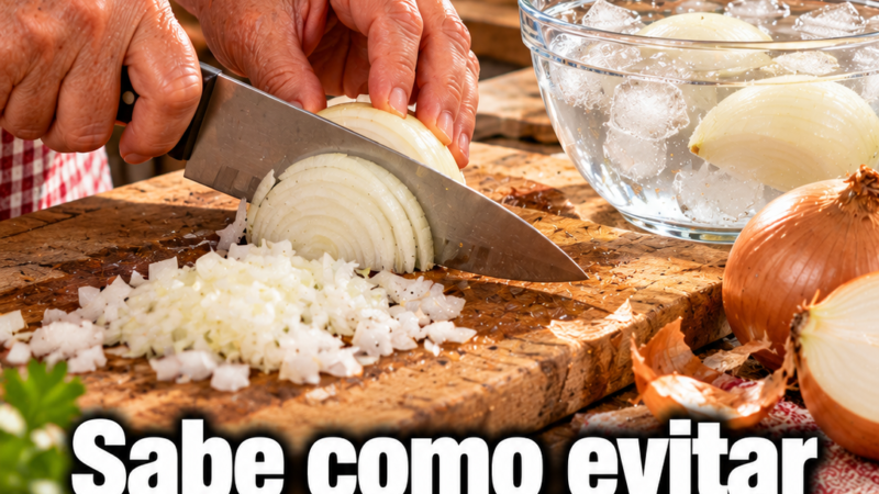 EVITAR CHORAR AO CORTAR CEBOLA
