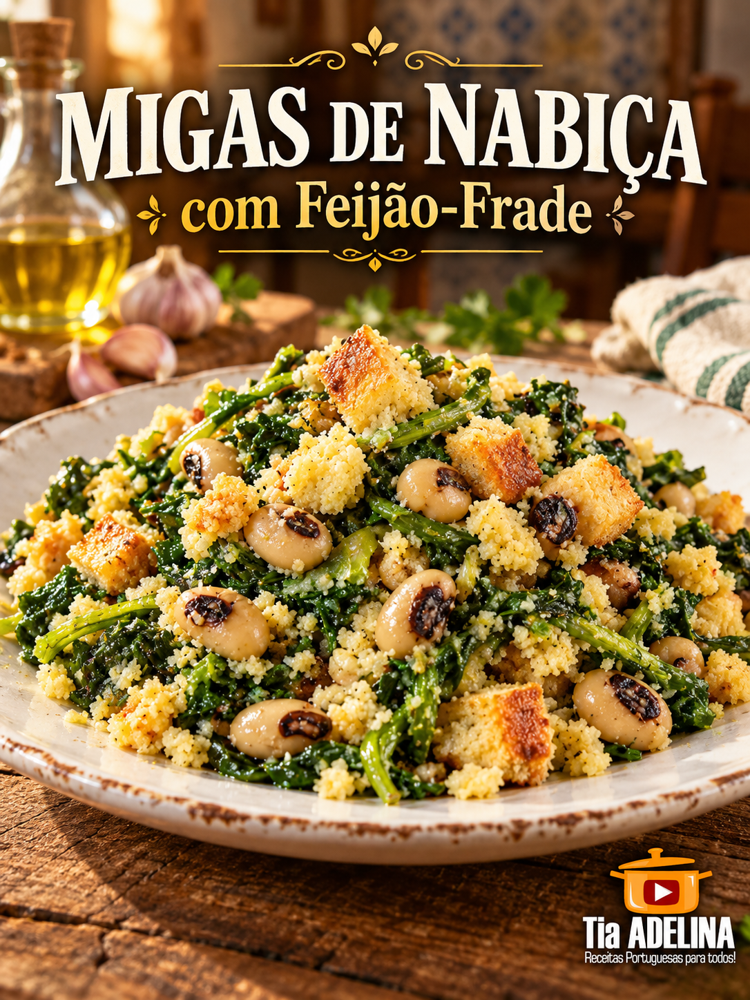 Migas de Nabiça com Feijão-Frade