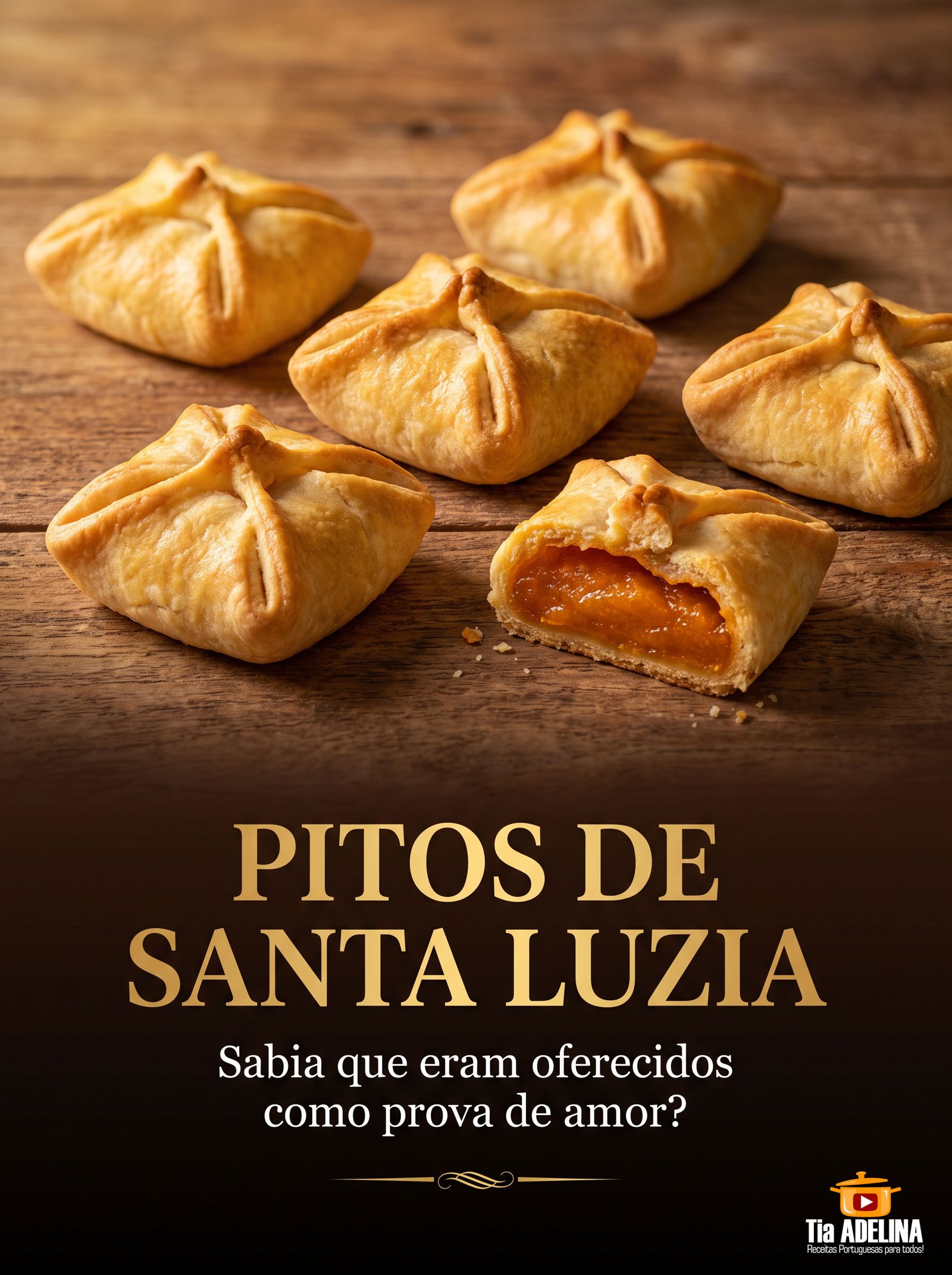 PITOS DE SANTA LUZIA — SABIA QUE ESTE DOCE ERA UMA DECLARAÇÃO DE AMOR?