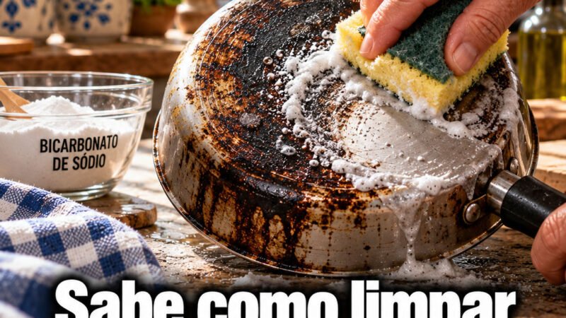 DICA DO DIA. O SEGREDO PARA LIMPAR PANELAS COM COMIDA QUEIMADA!
