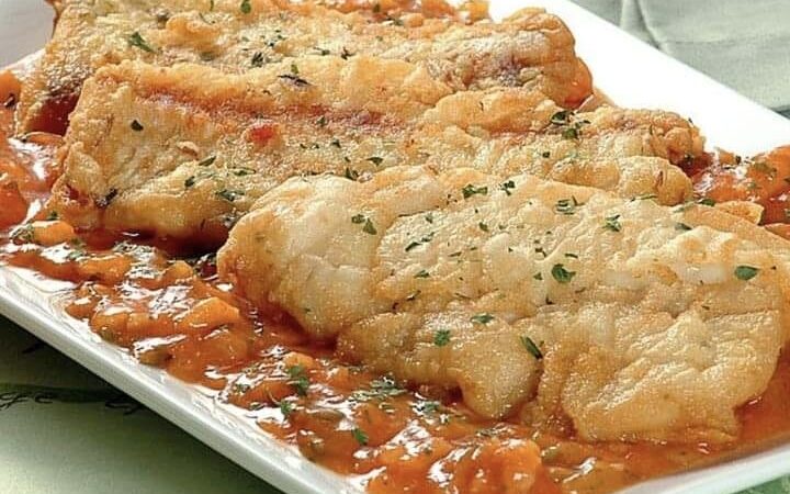 Filetes com Molho de Camarão