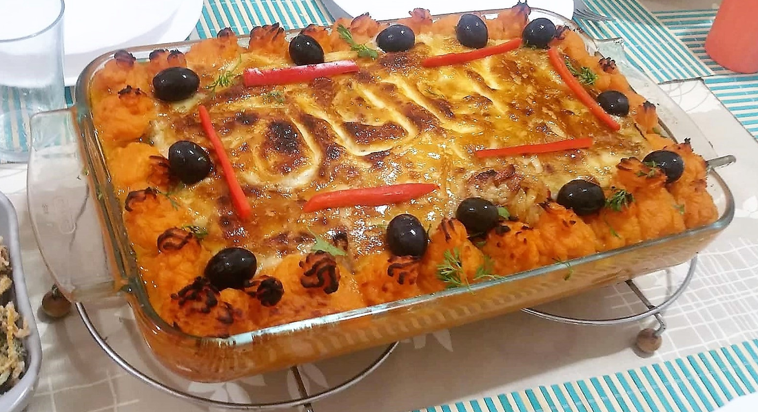 BACALHAU À ZÉ DO PIPO COM BATATA DOCE