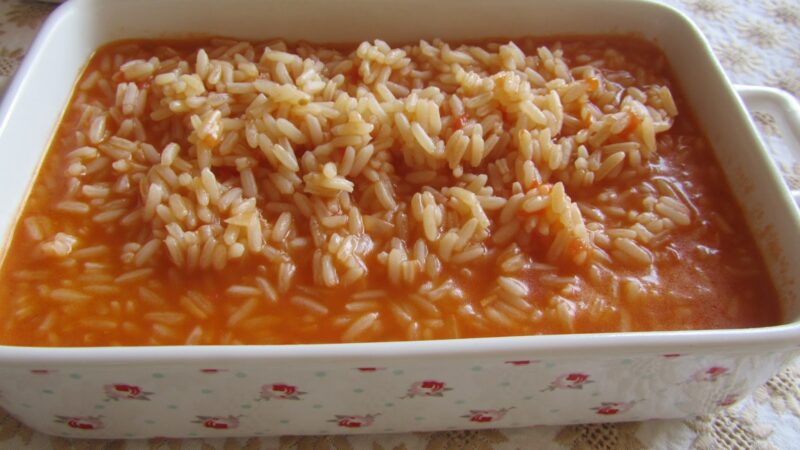 Arroz malandrinho de tomate coração de boi