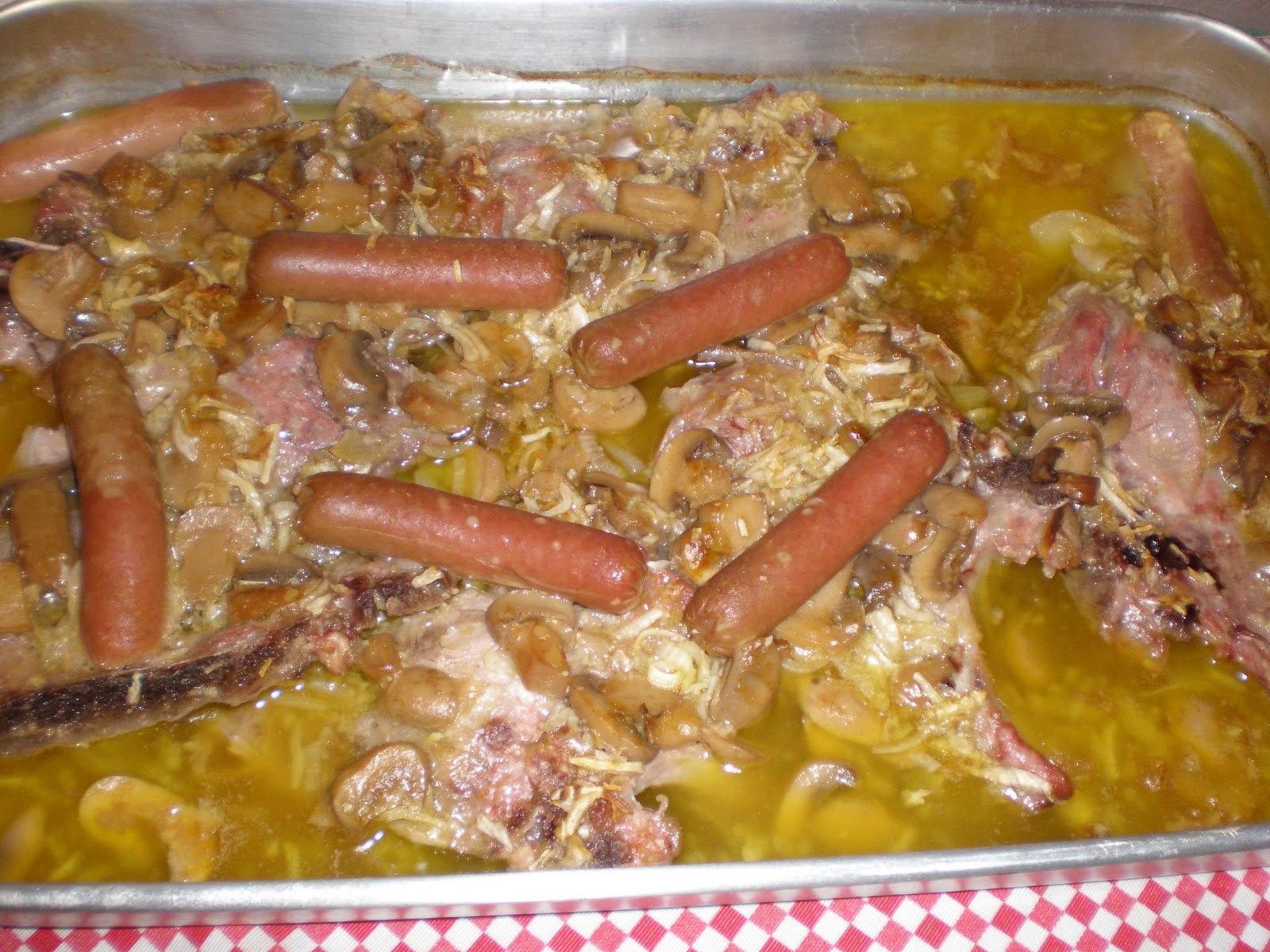 Costoletas à Salsicheiro no Forno