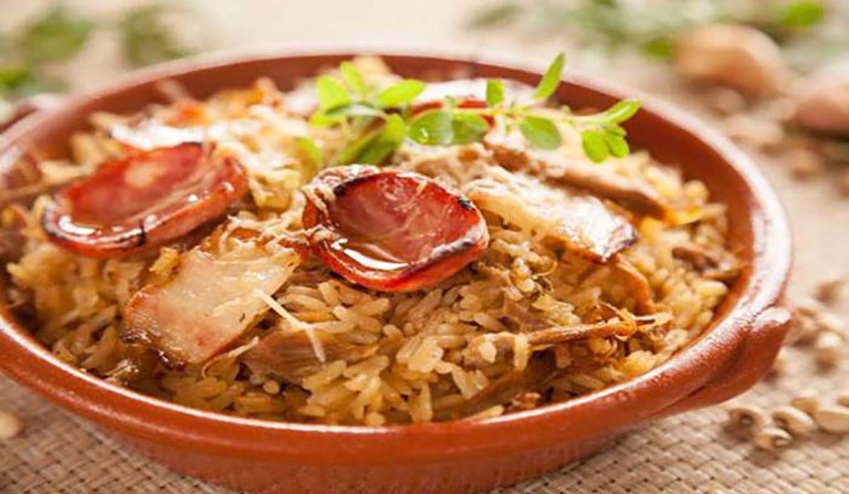 Arroz de pato à antiga no forno