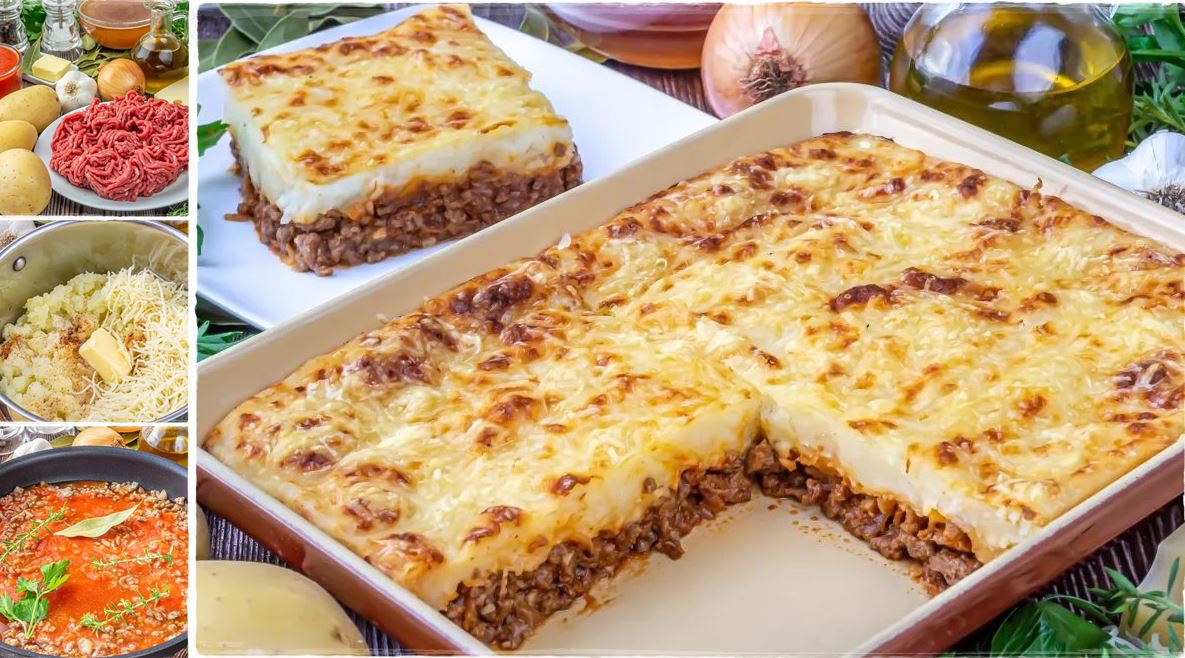 Empadão de carne picada com batata e queijo… delicioso!