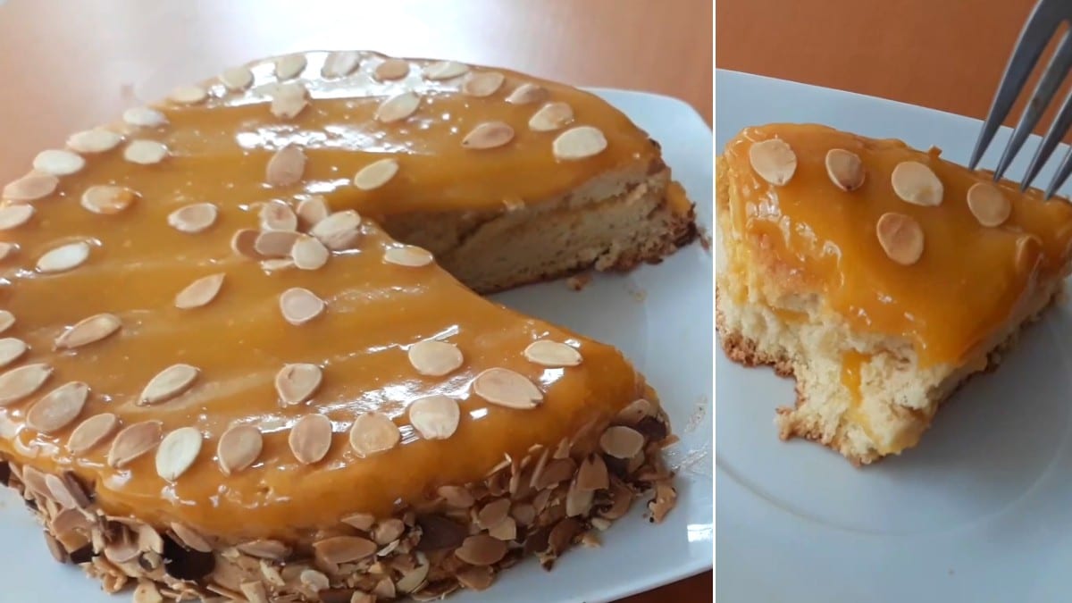 Receita de Pão de Ló com Creme de Ovos e Amêndoas